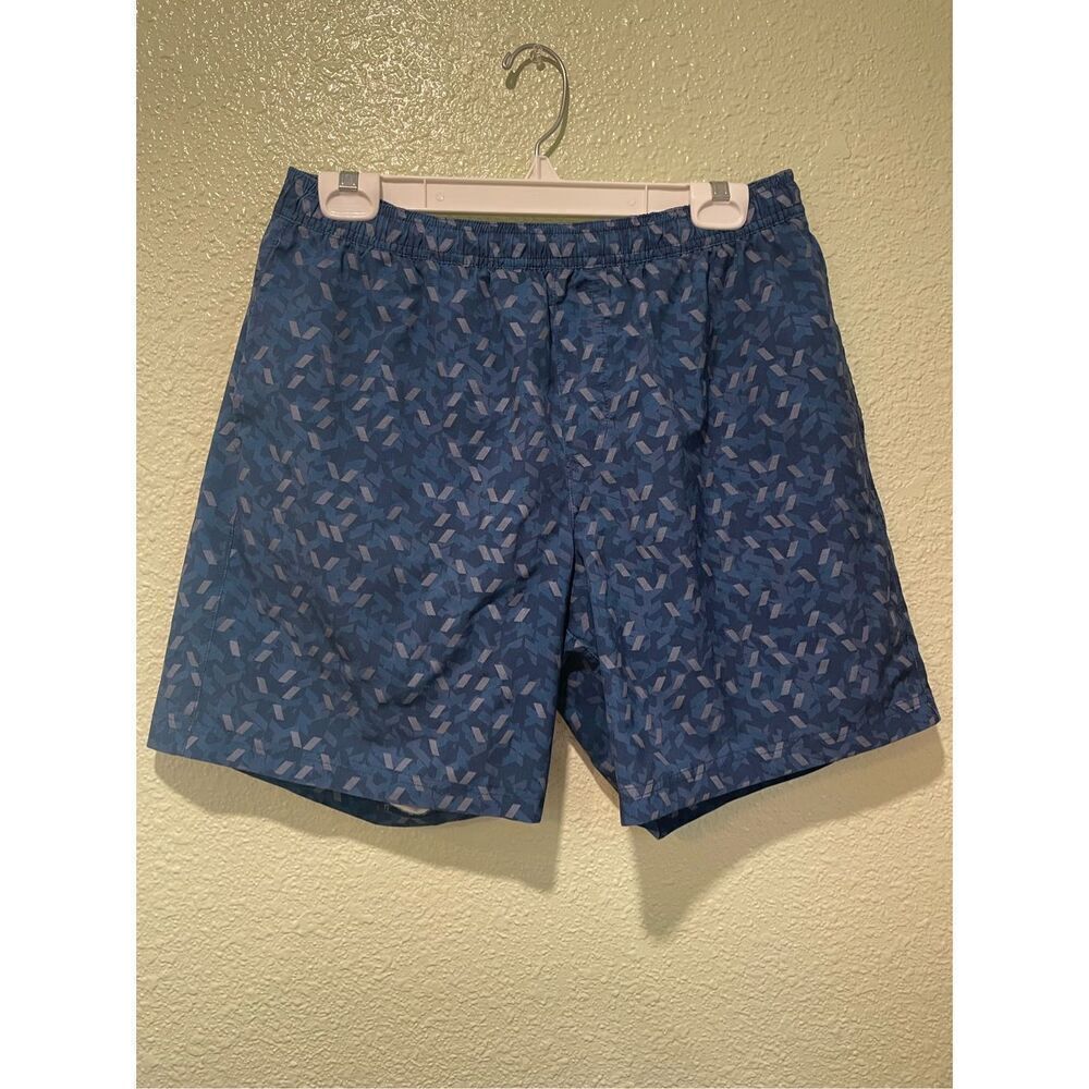 Chubbies Mens Blue Gray Elastic Waist Stretch Swim Trunks Shorts 7"‎ Inseam XL